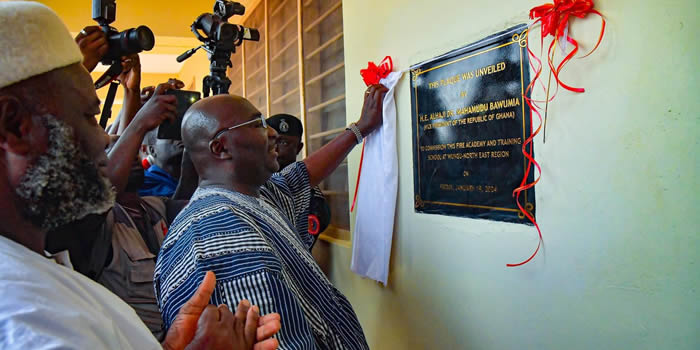 West Mamprusi - Veep commissions Ghana&#39;s second Fire Service Academy in Wungu 2024